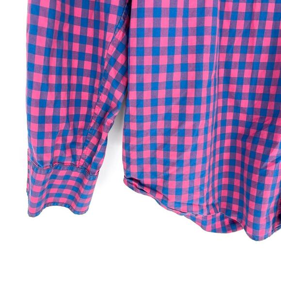 Bonobos Slim Fit Button Down Red Blue Checks Men's XXL - Picture 4 of 6